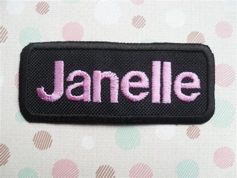 Embroidered Name Tag Iron On Appliques Name Patch
