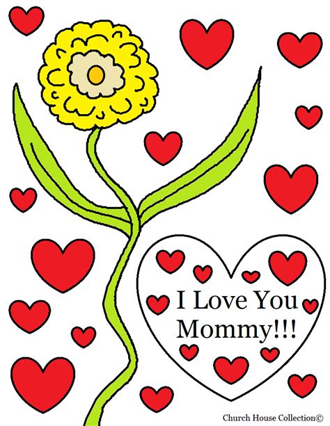 Church House Collection Blog I Love You Mommy Coloring Page For Kids
