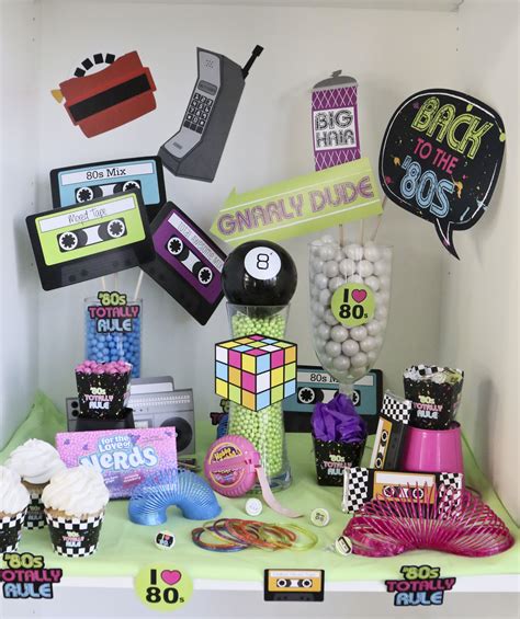 Retro 80s Party Ideas Totally 80s Party Awesome 1980s Decorations From Big Dot Of Happiness