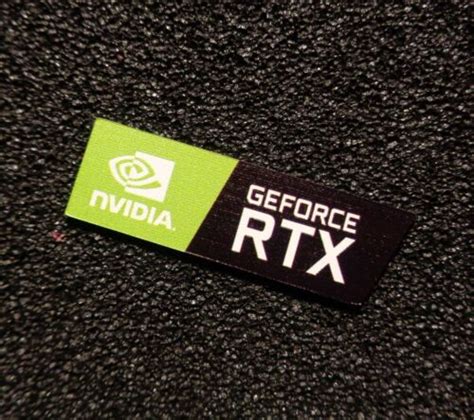 Autocollant étiquette Logo Pc Nvidia Geforce Rtx étui Autocollant Badge