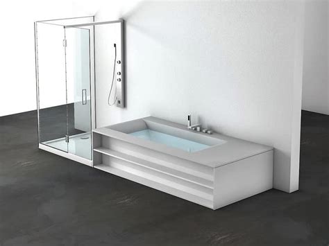 Pareti sopra vasca o paratie. Vasca da bagno moderna Area benessere | IDFdesign