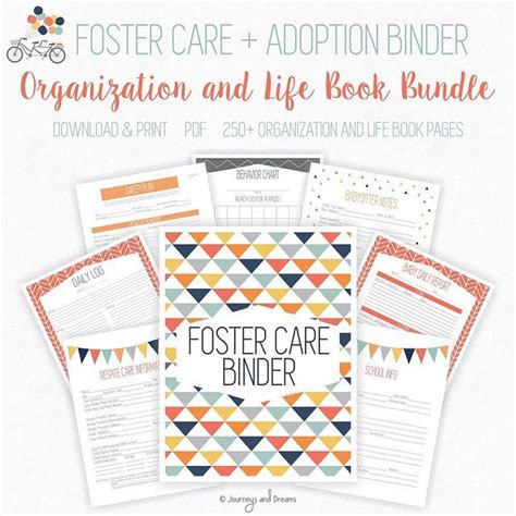 Foster Care Adoption Life Book Binder 160 Pages 85 X Etsy