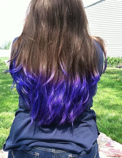 Number 9 Dip Dye Hair Dip Dye Hair Colored Hair Ends Hair Color Purple