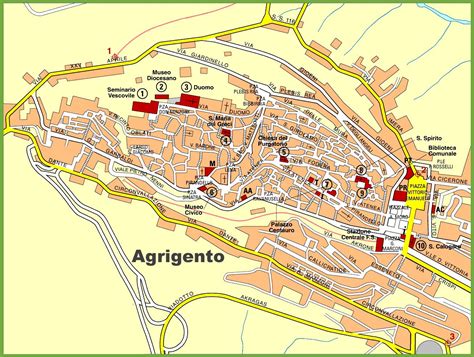 Large Agrigento Maps For Free Download And Print High Resolution And
