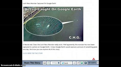 Google earth is a virtual globe, map and geographical information program. LOCHNESS MONSTER CLEARLY SEEN ON GOOGLE EARTH! - YouTube