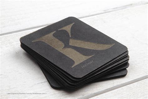 Sale prices do not include shipping and handling. Laser Engraved Black Business Cards | RockDesign Luxury ...