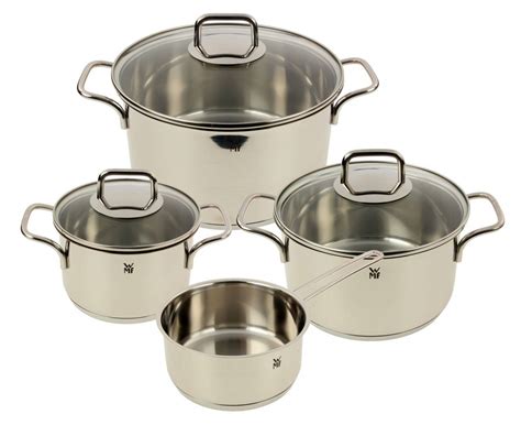 Die inspiration des wmf kochgeschirr set verbindet die beste kocheigenschaft mit modernem design. 23% Rabatt auf WMF Grand Topfset 7-teilig Edelstahl von ...