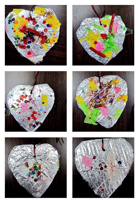 Teaching 2 and 3 Year Olds: Foil Valentines Hearts | Valentine crafts