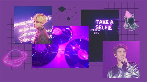 Purple Aesthetic Kpop Desktop Wallpapers Top Free Purple Aesthetic