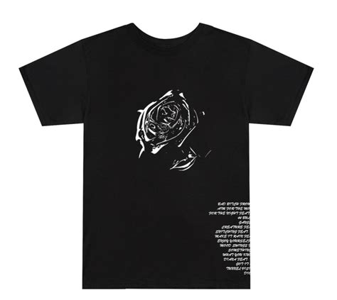 Vlone Vlone X Pop Smoke Black Rose T Shirt Grailed