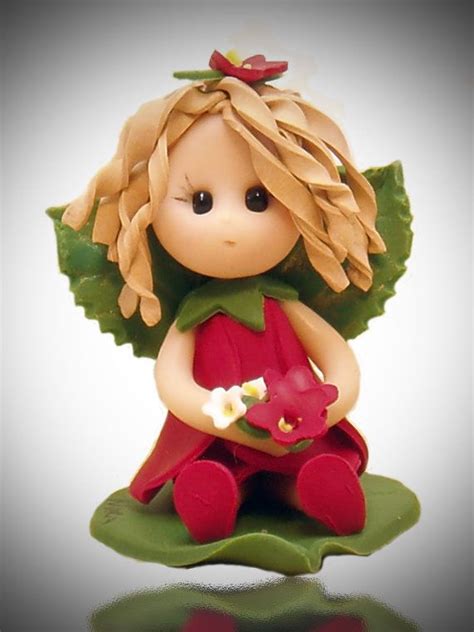 June Baby Fairy By Fairiesbynuria On Etsy Polymer Clay Fairy Clay
