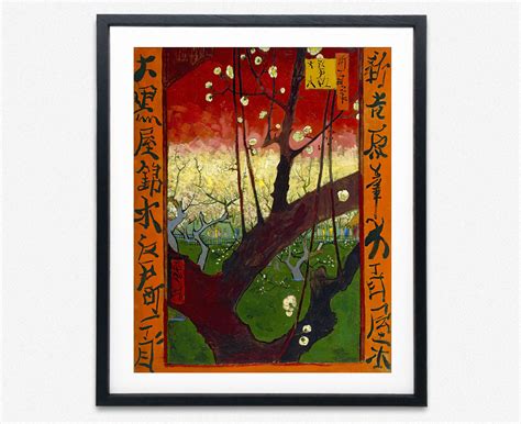 Vincent Van Gogh Japanese Painting Flowering Plum Tree