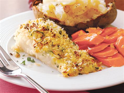 This baked cod is just as easy to make and requires ingredients you have on hand in your pantry or freezer. Crispy Baked Cod Recipe | MyRecipes