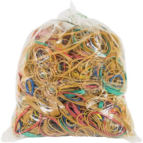 Rubber Bands Assorted Trefoil