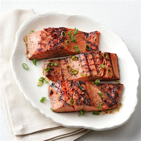 Bbq salmon with bourbon glaze recipe. 1-2-3 Grilled Salmon for Two Recipe | Taste of Home