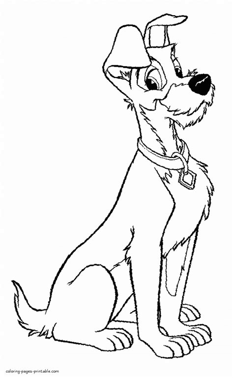 Lady And The Tramp Characters Coloring Pages