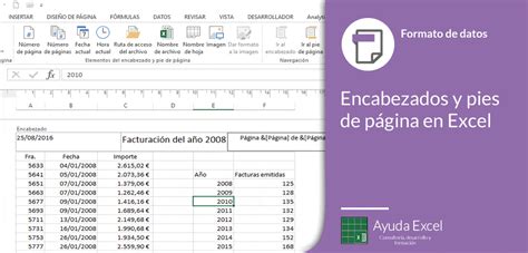 Encabezados Y Pies De Página En Excel Ayuda Excel