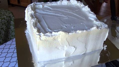 Transfer the ice cream cake batter into bread loaf lined with baking paper. How to Frost a Square Cake | Square birthday cake, Square cake design, Rectangle cake