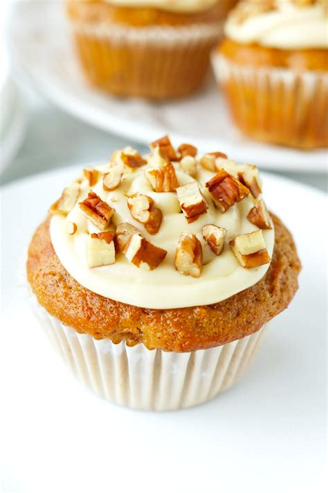 Carrot Cake Muffins W Maple Cream Cheese Frosting That Spicy Chick