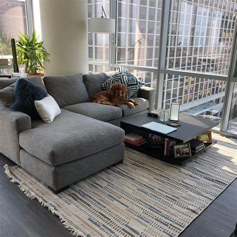 Top room and board metro sofa image. Metro Sofa with Chaise - Modern Chaise Sofas - Modern ...