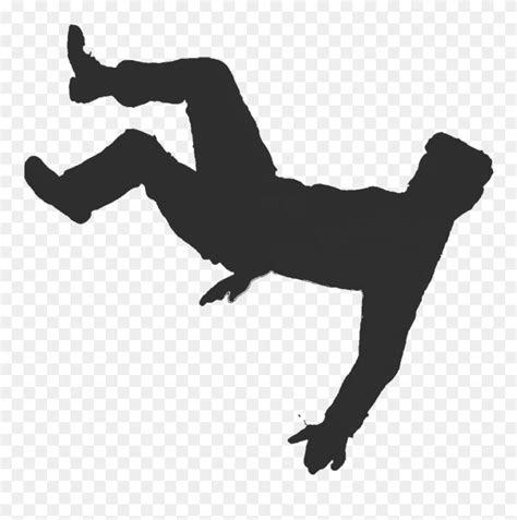 The Falling Man Clip Art Image Openclipart Portable Silhouette Person
