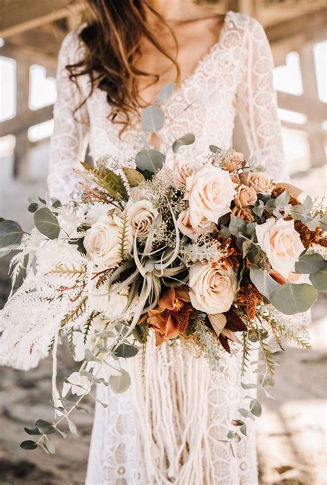 Moody Boho Chic Wedding Ideas With Matching Floral Wedding Invites