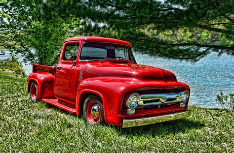 1956 Ford F100 Pickup Truck Photograph By Tim Mccullough