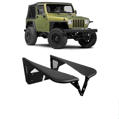 Jeep Tj Flat Front Fender Flares Armor Wheel Fenders For 1997 2006 Jeep