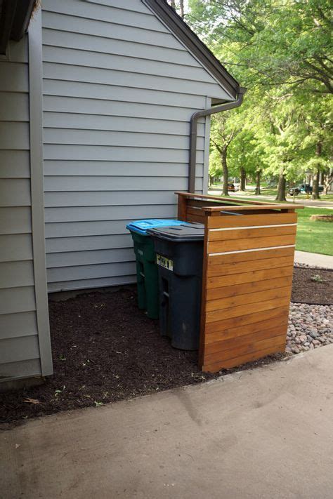 Diy Trash Can Enclosure This Looks Pretty Simple To Build Hide