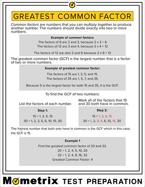 What Is The Greatest Common Factor And Least Common Multiple