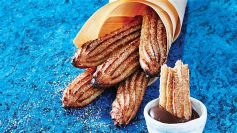 Baked Churros With Chile Chocolate Sauce This Latin American Street