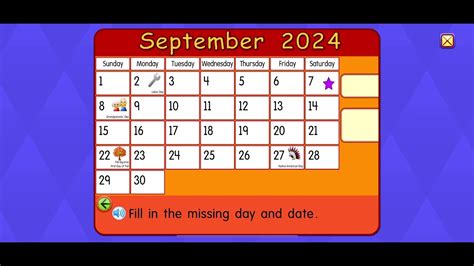 Starfall Calendar September 7 2024 Youtube