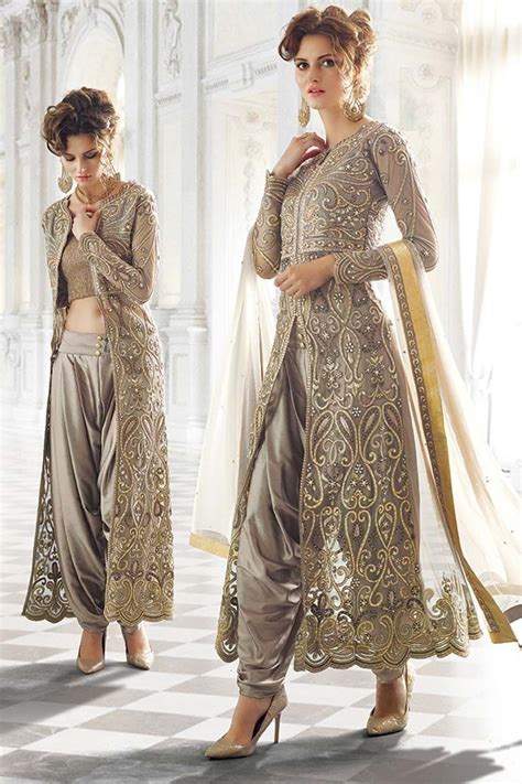 Grey Georgette Latest Designer Suit Pakistani Fashion Bollywood