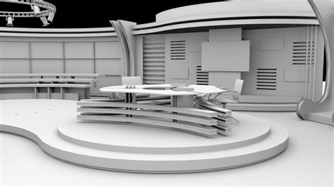 Tv Studio Sets 3d Model Cgtrader