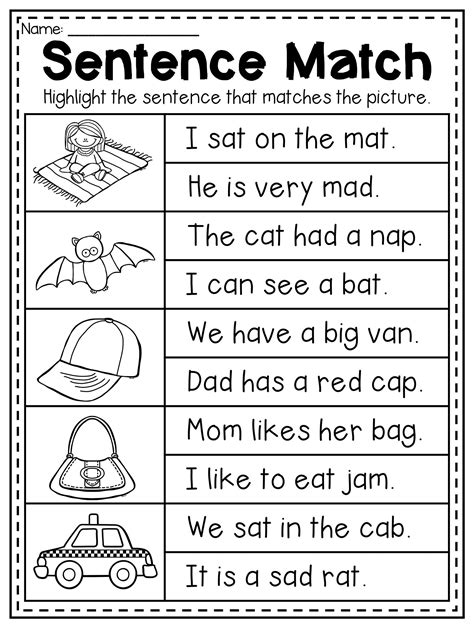 cvc words worksheet for kindergarten