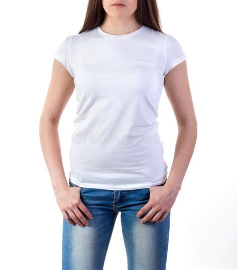 373 White T Shirt Mockup Woman Best Free Mockups