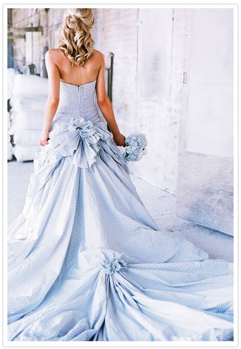 #military #military wedding #wedding #beautiful #dress blues #usmc #marines #marine dress blues #brideandgroom #black and white #jewelry #milso #alphas #cute #adorable you never planned on the bombs in the sand or sleeping in your dress blues. Monday Morning Blues: Seersucker Wedding Dress - The Brass ...