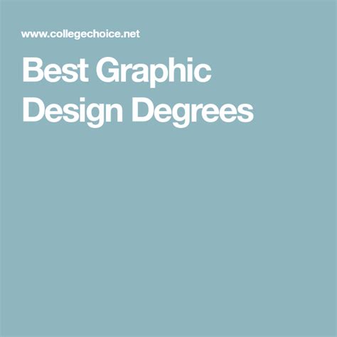 Best Graphic Design Degrees | Graphic design programs, Graphic design