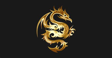 Golden Dragon Symbol Dragon T Shirt Teepublic