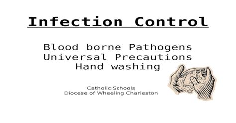 Infection Control Blood Borne Pathogens Universal Precautions Hand