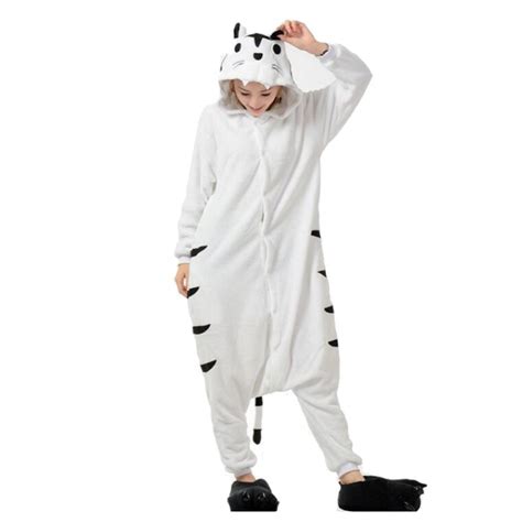 White Tiger Onesie Animal Costumes Adult Onesies Kigurumi Pajamas