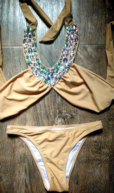 2017 Venus Vacation Latest Sexy Crystal Rhinestone Beachwear High Quality Bikini Diamond