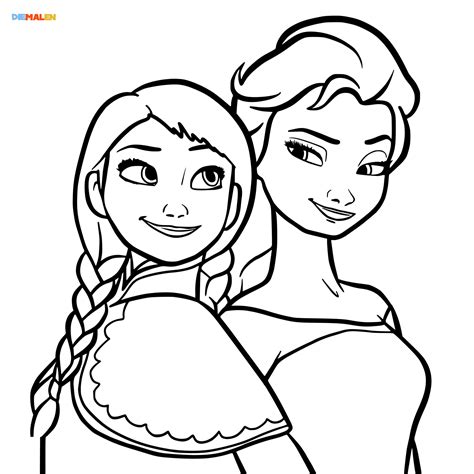 Malvorlagen anna und elsa hack / malvorlagen die eiskonigin 2 elsa zu