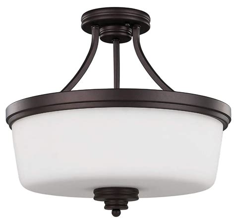 Lighting designed for lower ceiling heights. modern Semi Flush Ceiling Light Oil Rubbed Bronze lighting ...