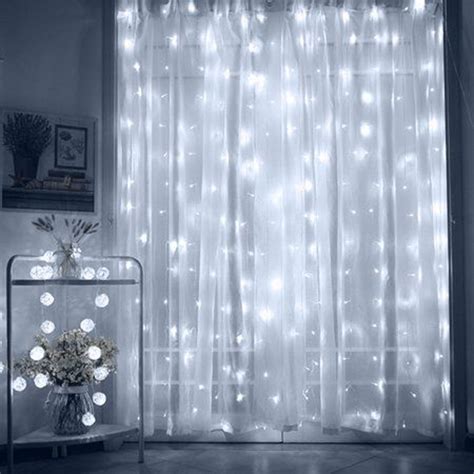 Led Curtain White String Lights Homemydesign