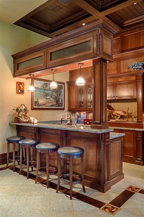 Man Caves And Wine Cellars Rustic Home Bar Miami By Rcs Woodcrafters