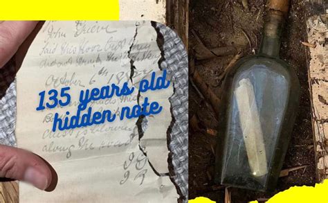 Woman Finds 135 Year Old Message Hidden In A Bottle Under Floorboards