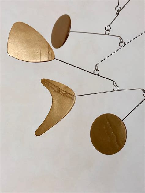 Brass And Black Hanging Mobile Kinetic Mobile Art Mobile Modern