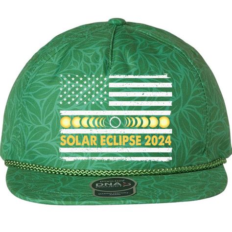 Total Solar Eclipse 2024 Totality Phases US American Flag Aloha Rope