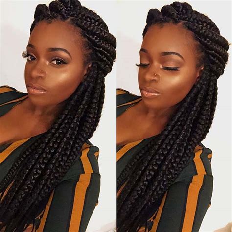 Both branda and pastor say yes, you can dye darker hair at home—though both colorists stress the importance of, when available, seeking a professional stylist for any color services. 43 Big Box Braids Hairstyles for Black Hair | Page 2 of 4 ...
